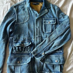POLO Ralph Lauren Vintage Denim Knit Jacket size M